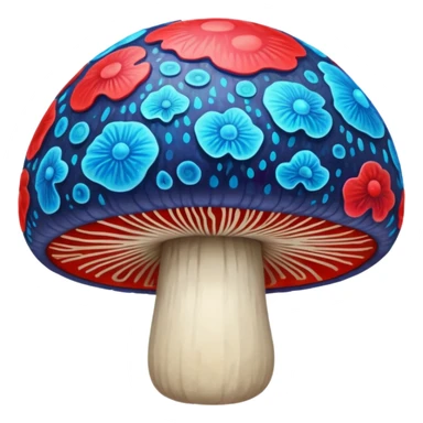 psychodelic mushroom sticker