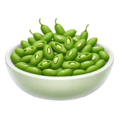 peeled edamame bowl sticker