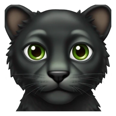 Animal pantera negra con ojos verdes caminando sticker