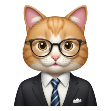 Business cat sticker