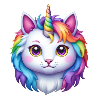 rainbow cat unicorn  sticker