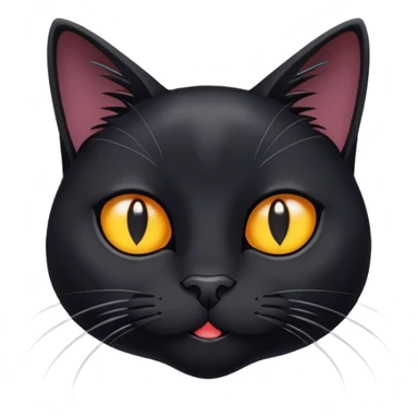 Black cat that talks a lot sticker