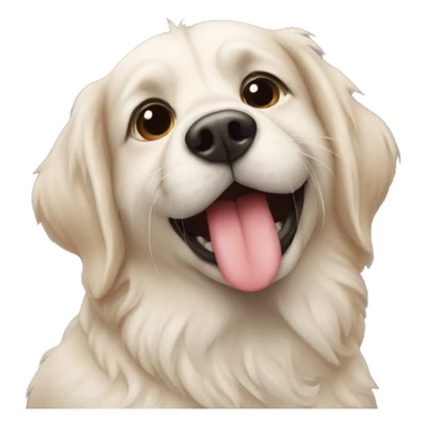 dog with kiss sticker