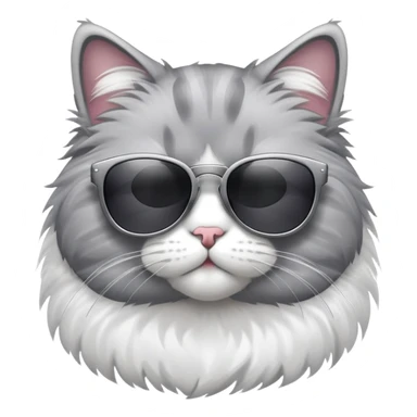 cool cat wearing sunglasses sticker