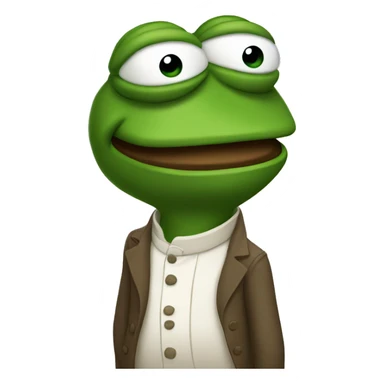standing pepe sticker