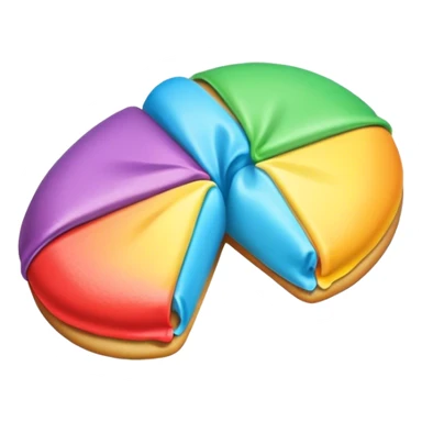 Rainbow Fortune Cookie  sticker