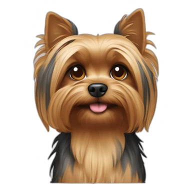 perro chiquito mezcla de yorki despeinado feo viejo pelo negro sticker