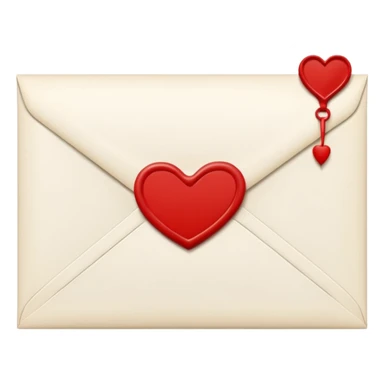 Love letter envelope sticker