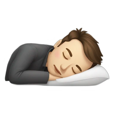 Elon Musk sleeping sticker