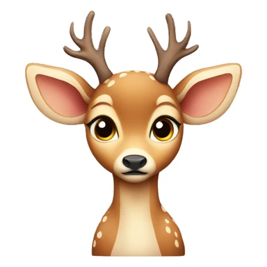 sad baby deer sticker