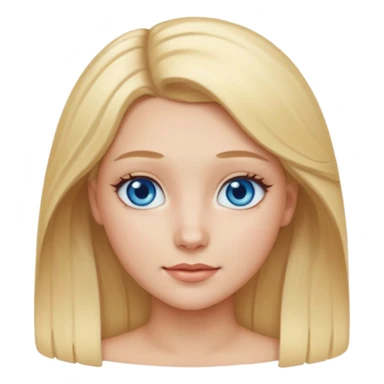 Beautiful curved girl with blonde hair sticker