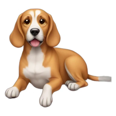 dog sitting on sofa sticker