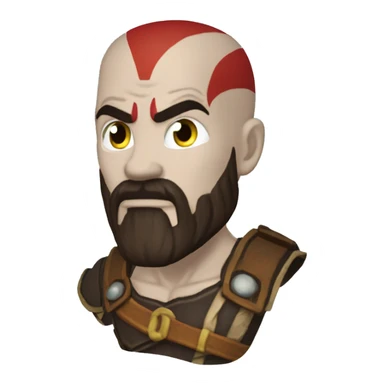 Kratos qui boit de l'eau  sticker