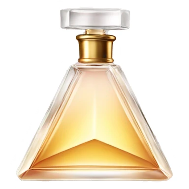 Luxury perfume bottle triangle sticker