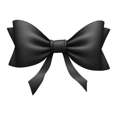 Black coquette bow with only back in it and no other colour  sticker