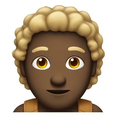 A mestiso man with a middle part sticker