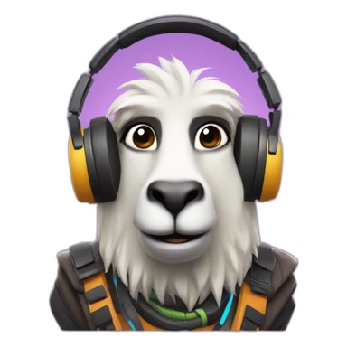 Fortnite Lama as DJ sticker