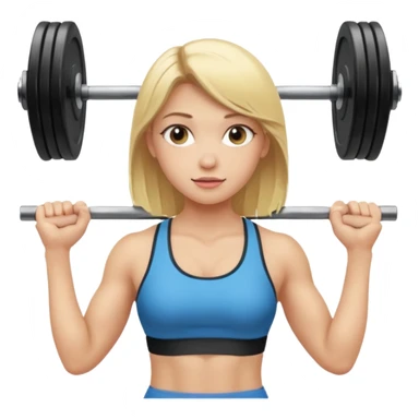 gym chica rubia pesas sticker