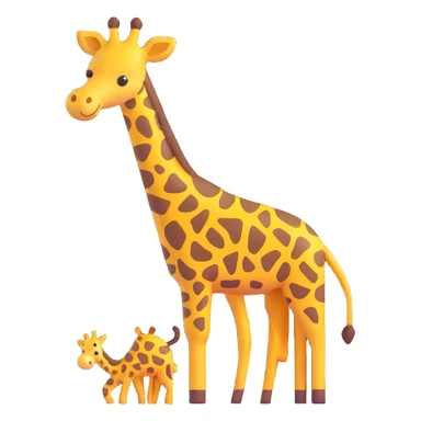 poo with giraffe print, yellow and brown spots, playful expression sticker