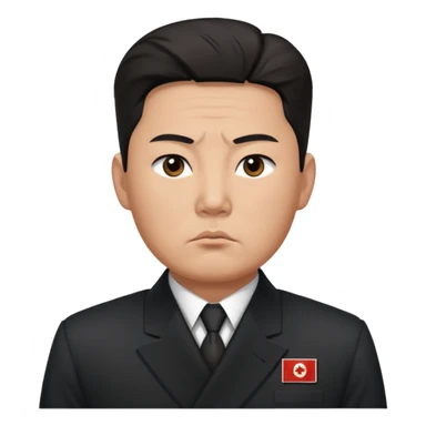 Portrait of a North Korean man, serious and stern, official portrait of a chief engineer at a shipyard, wearing formal dark clothing, neutral background, restrained style, DPRK propaganda style portrait, minimalist, masculine, confident gaze sticker
