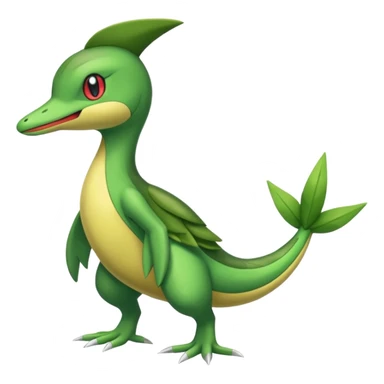 Sceptile-Snivy-hybrid-fusion (full body) sticker