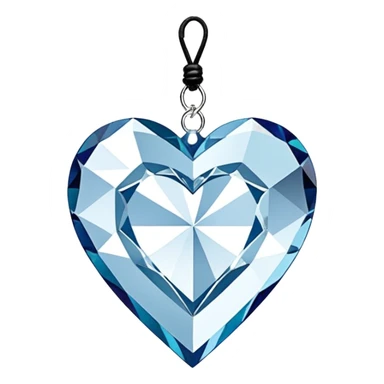 Hanging crystal heart car mirror suncatcher hanger sticker