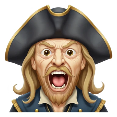 barbossa screaming sticker