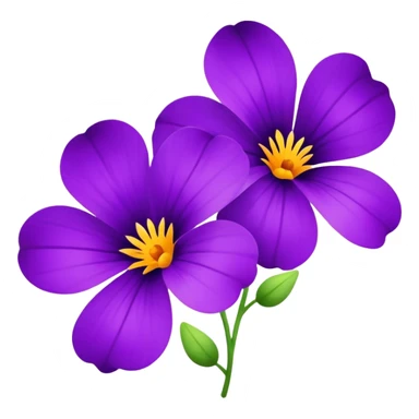 Violet flowers sticker