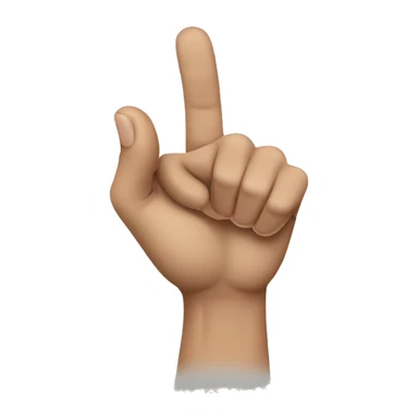 a handsign that shows a fist where the the top of the thumb is between indexfinger and middlefinger (all fingers are closed sticker