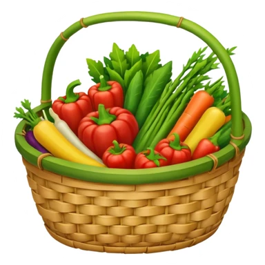  bamboo-basket vegetable sticker