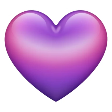 Pink and purple ombré heart sticker