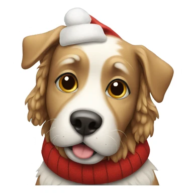 Christmas dog sticker