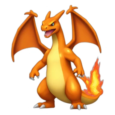 charizard-adult-tall-front-stand-up-fire sticker