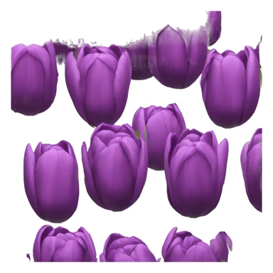 Velvet purple tulips  sticker