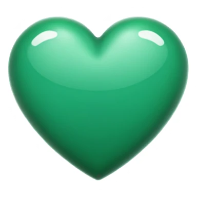Make darker green heart emoji heart💚 sticker