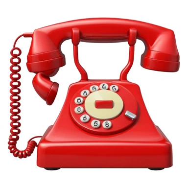 red phone calls sticker