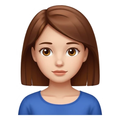 a girl with square face sticker