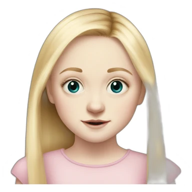 child dakota fanning sticker