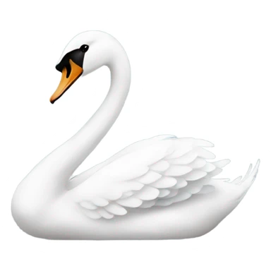 white swan sticker