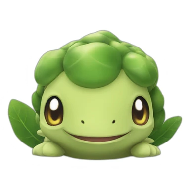 Turtwig pokemon smiling sticker