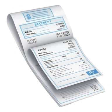 pdf and paper receipt sticker