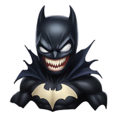 Venom Symbiote batman sticker