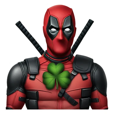 Irish costume Deadpool sticker