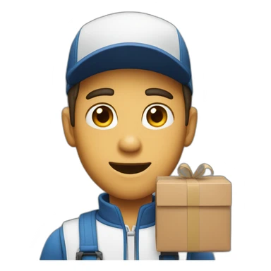 Delivery boy sticker