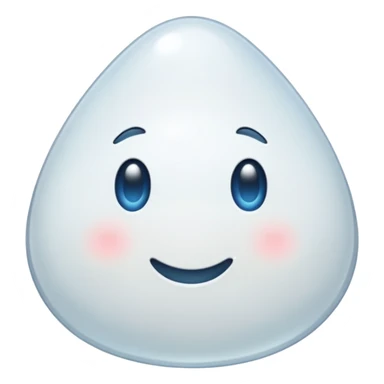 white gum drop sticker