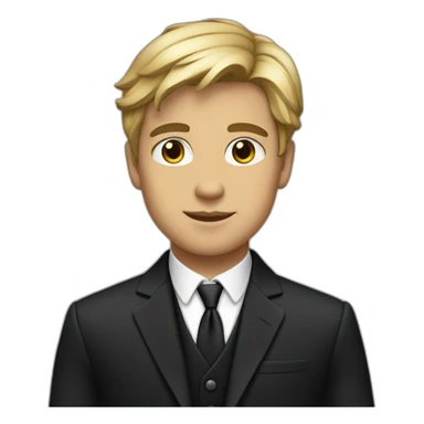 Posh-boy-with-black-suit-ready-to-collaborate sticker