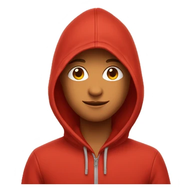Just a red hoodie, no people sticker