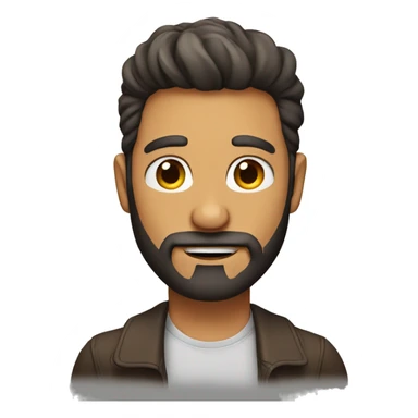 hombre con barba sticker