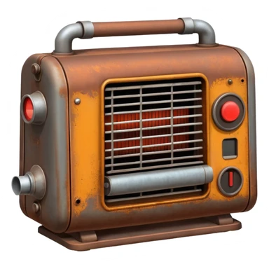 Heater machine sticker