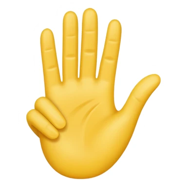 A 'Goodbye' emoji, waving hand sticker